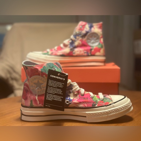 NIB/NWT Floral Converse High Tops - Chuck 70 from “Heart of the City” sz 7 🌸 - Picture 7 of 8